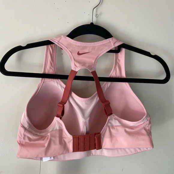 NWT•Nike Women's Training Athletic Sports Bra Pink AJ0340-630 Size M - Picture 2 of 6